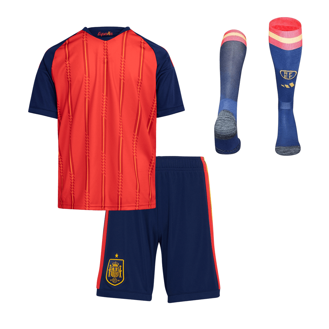 Kids Spain World Cup Home Full Kit 2026 [PREMIUM]