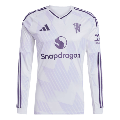 Mens Manchester United Away Long Sleeve Jersey 2025/26