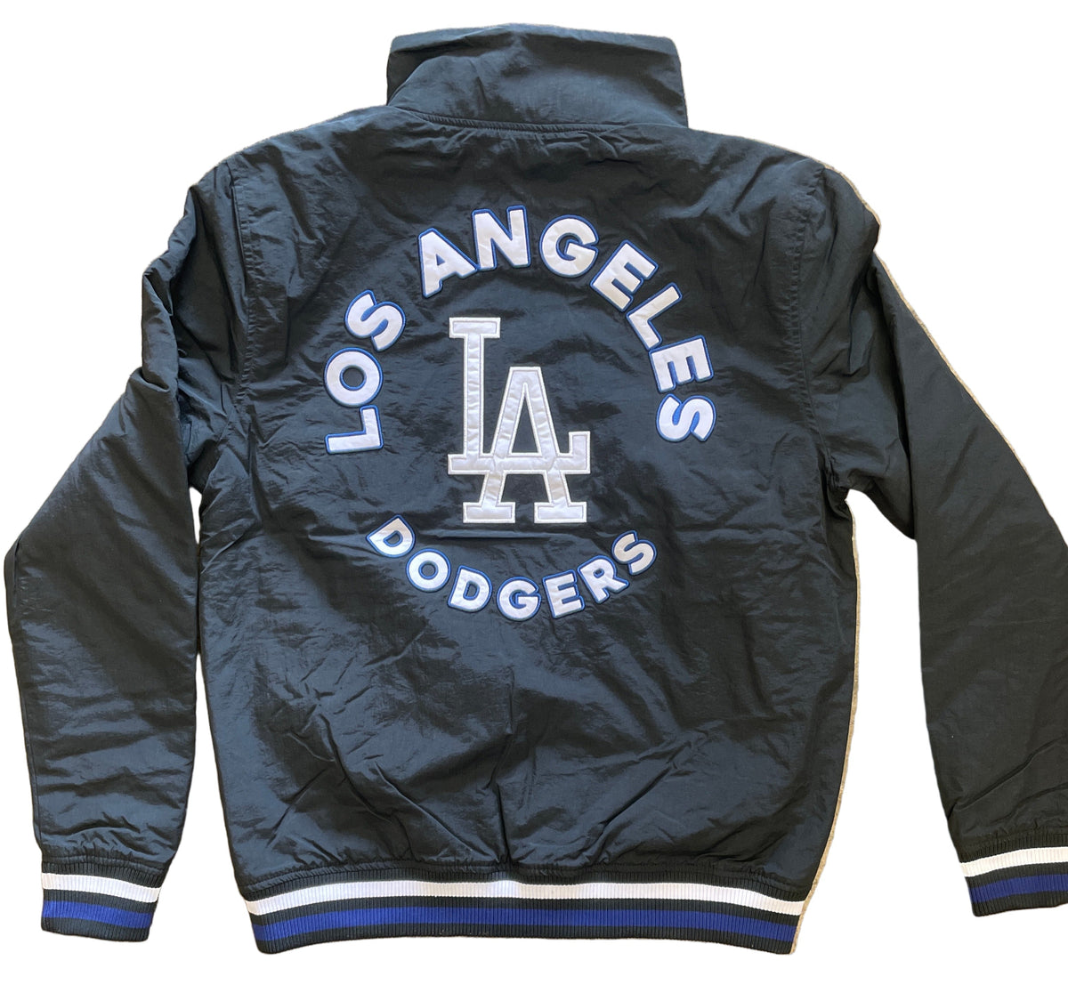 New Era Men's Los Angeles Dodgers Throwback Nylon Full- Zip Jacket