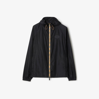 Burberry Nylon Clapton Hooded Jacket in Black