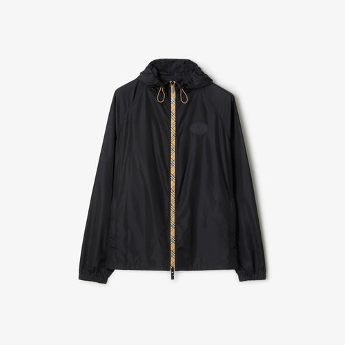 Burberry Nylon Clapton Hooded Jacket in Black