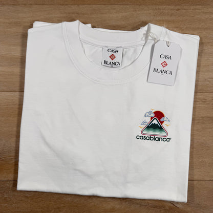 Casablanca Montagne Ondulee T-Shirt in White