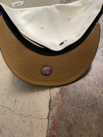 New Era San Francisco Giants 50th Anniversary Side Patch 59IFTY Fitted hat- Chrome/Black
