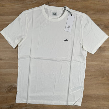 C.P. Company Logo Patch T-Shirt in Gauze White