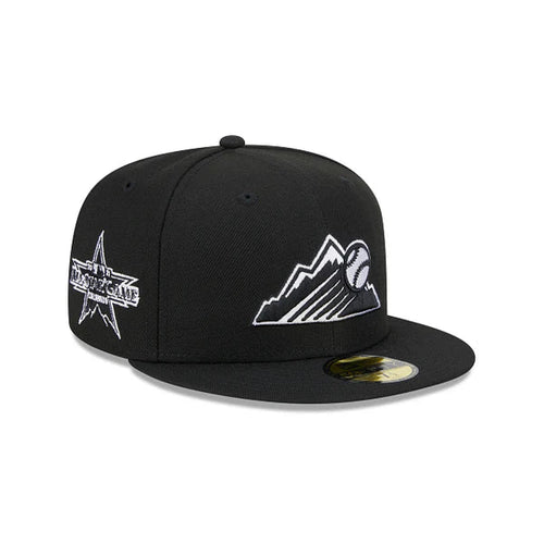 New Era Colorado Rockies Side Patch 2021 All-Star Game 59fifty Fitted Hat-Black/White