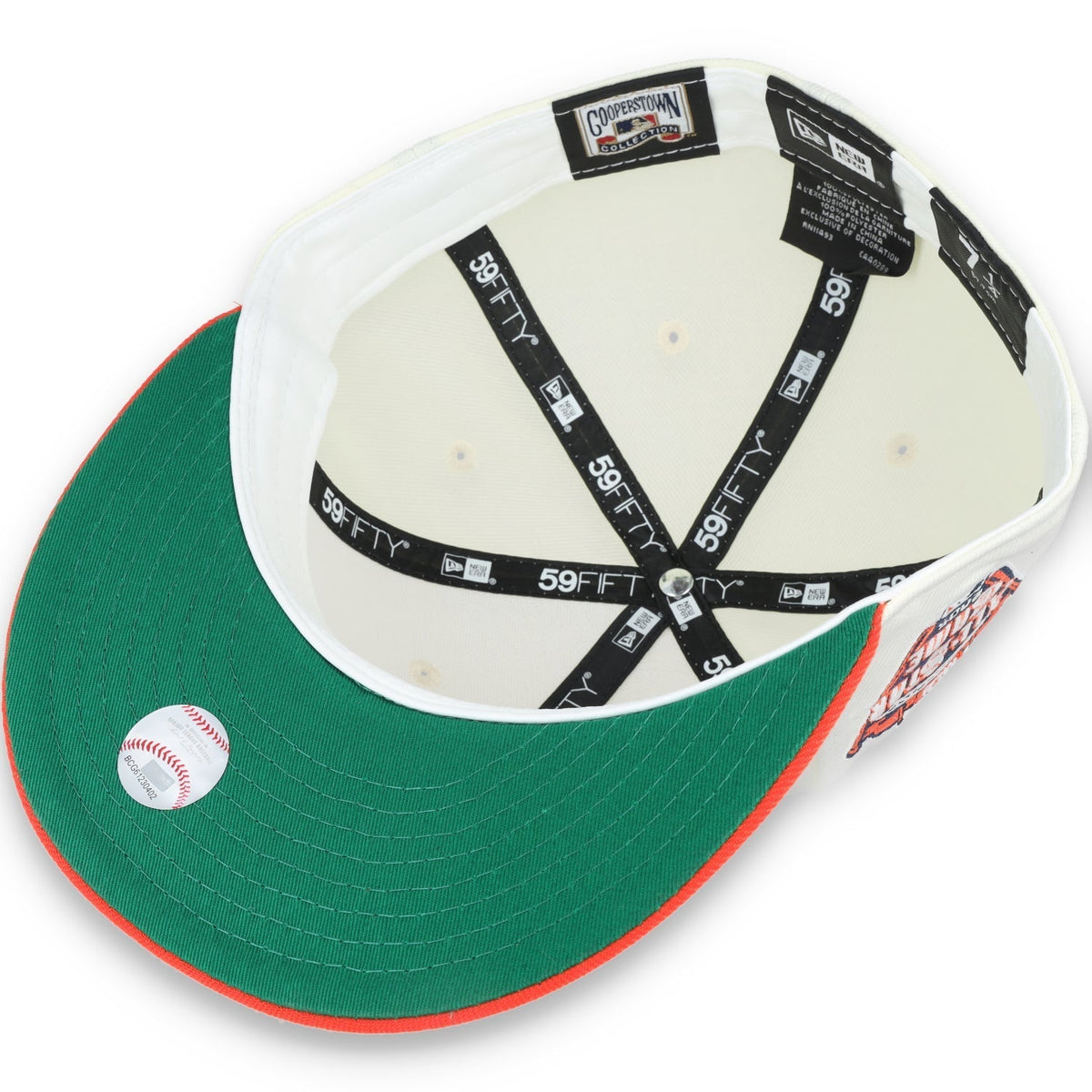 New Era Detroit Tigers 2005 All Star Game Patch 59FIFTY Fitted Hat-Ivory