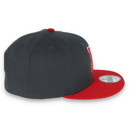 New Era Los Angeles Dodgers 2-Tone Color Pack 9FIFTY Snapback Hat- Grey/Scarlet