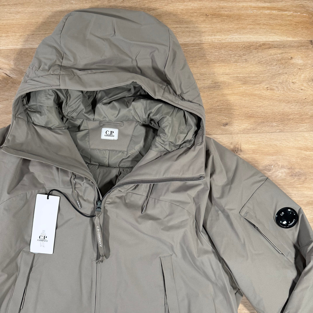 C.P. Company Pro-Tek Padded Lens Jacket in Fungi Grey