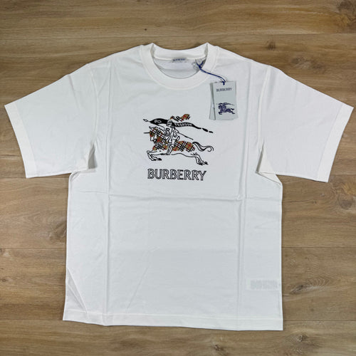 Burberry EKD Sketch T-Shirt in Chalk White