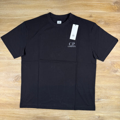 C.P. Company 30/1 Jersey Logo T-Shirt in Navy