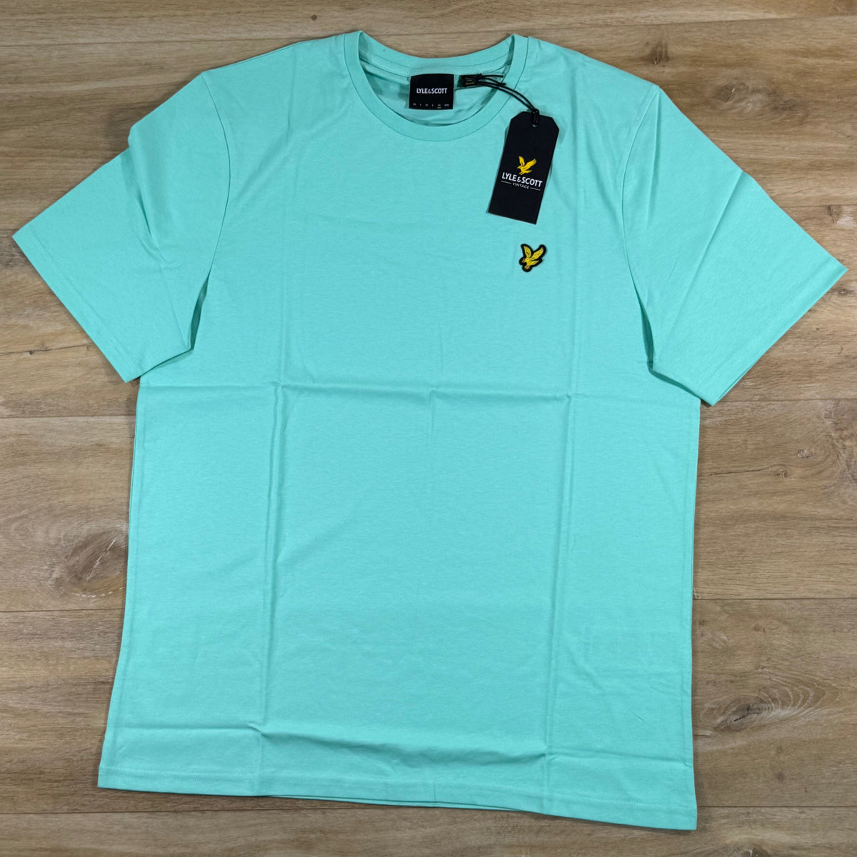 Lyle & Scott Cotton Crewneck T-Shirt in Aquamarine