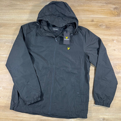 Lyle & Scott Water Resistant Hooded Jacket in Gunmetal