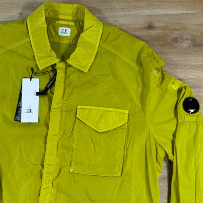C.P. Company Chrome-R Lens Overshirt in Antique Moss - Yellow