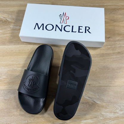 Moncler Basile Slides in Black