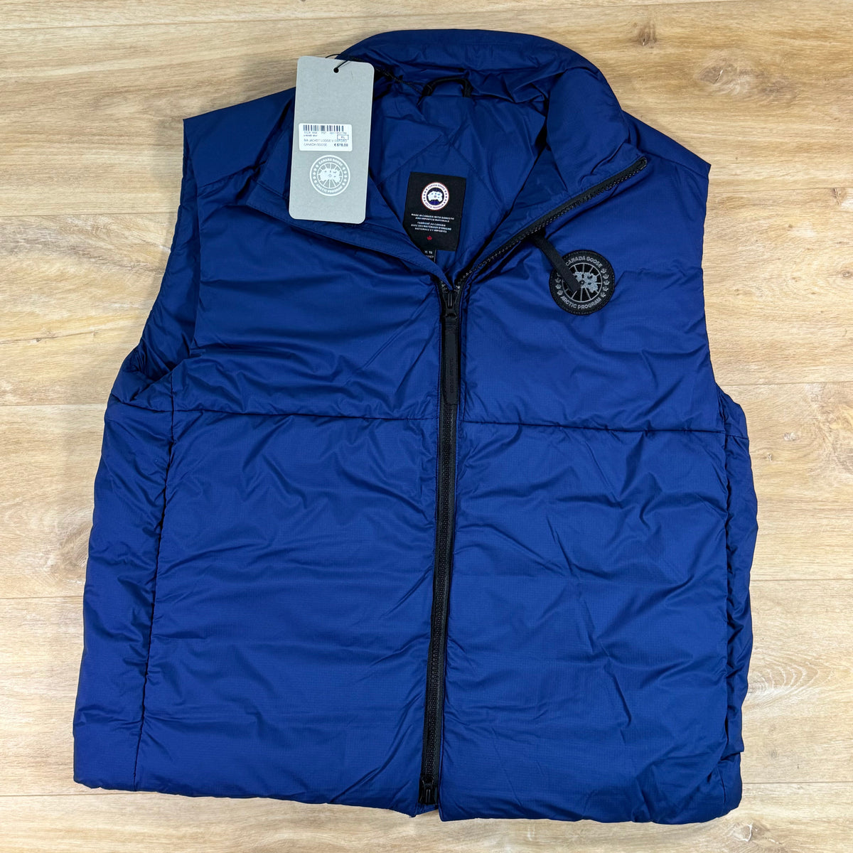 Canada Goose Lodge Vest Black Disc in Oxford Navy