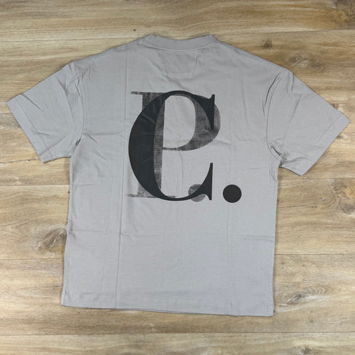 C.P. Company 30/1 Jersey Logo T-Shirt in Dove
