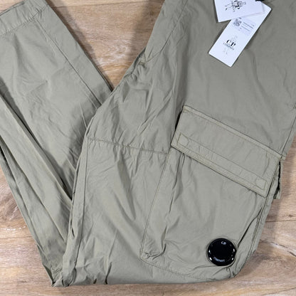 C.P Company 50 Fili Stretch Lens Cargo Pants in Moss Gray - Green