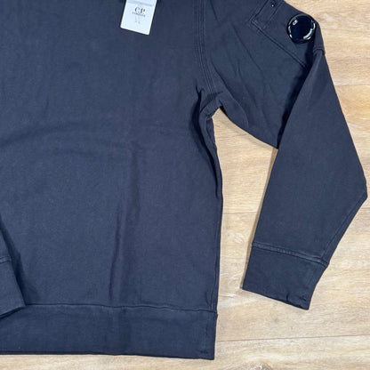 C.P. Company Malfile Fleece Lens Crewneck Sweatshirt in Black