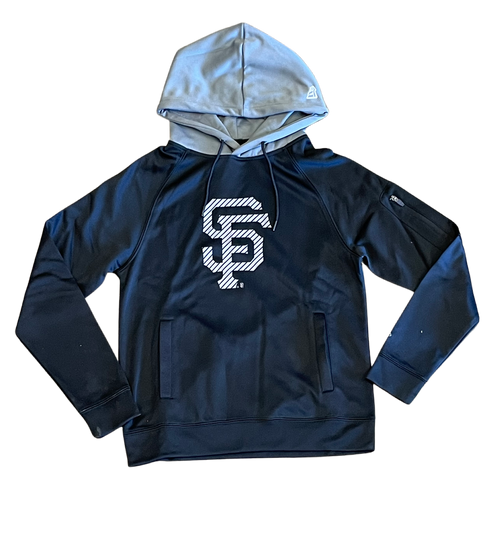 New Era Men's San Francisco Giants Pullover Hoodie-Black/Grey