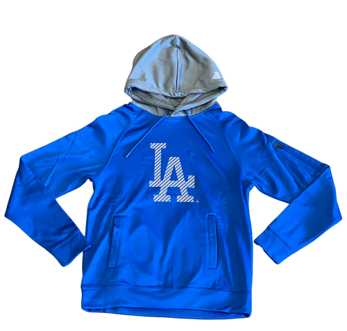 New Era Men's Los Angeles Dodgers Pullover Hoodie-Royal/Grey