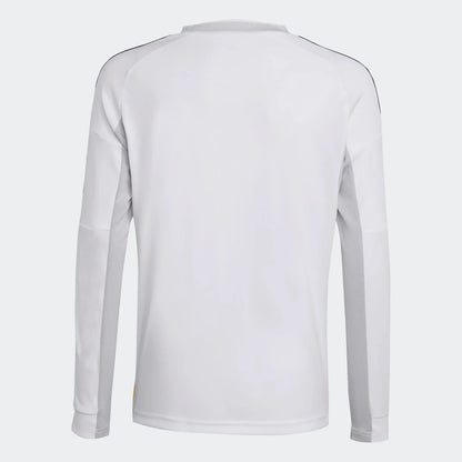 Adidas Youth Real Madrid Long Sleeve Home Stadium Jersey 25/26