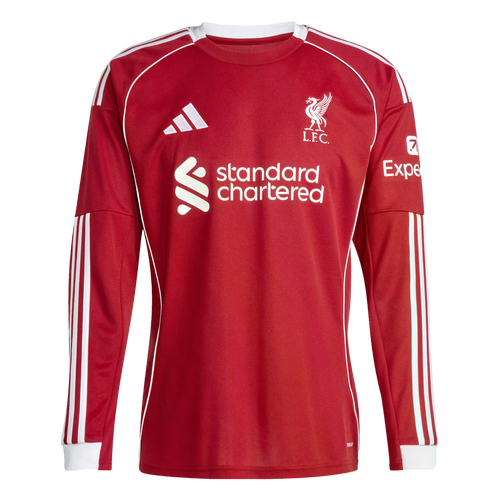 Adidas Liverpool 25/26 Long Sleeve Home Jersey