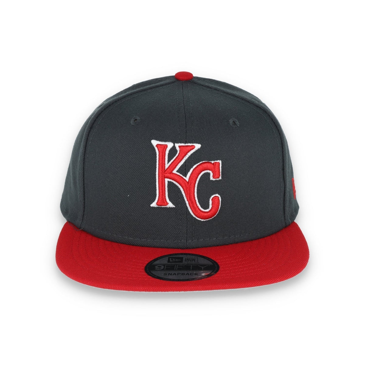 New Era Kansas Royals 2-Tone Color Pack 9Fifty Snapback Hat- Grey/Scarlet