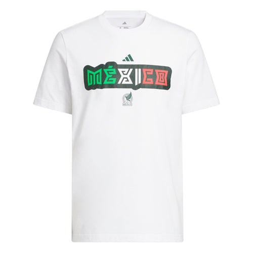 Adidas FIFA World Cup 26 Mexico Home Graphic T-Shirt - White