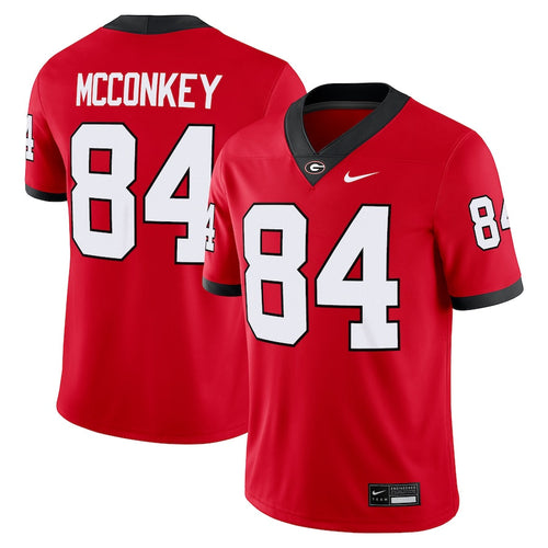 Ladd McConkey Georgia Bulldogs Home Jersey - Red