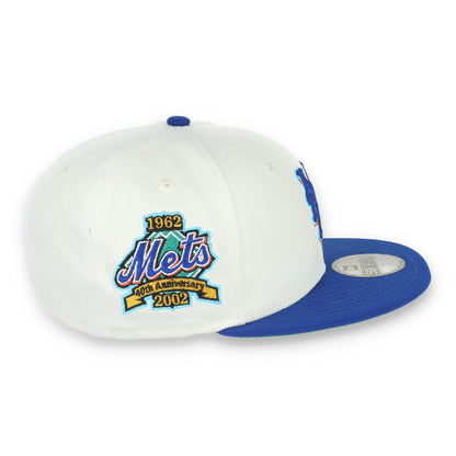 New Era New York Mets 40th Anniversary Patch 59FIFTY Fitted Ivory Hat