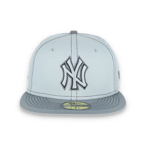 New York Yankee Gray Pop 59FIFTY Fitted Hat- Gray