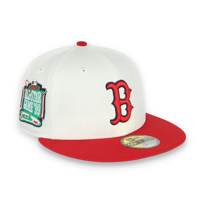 New Era Boston Red Sox 1999 All Star Game Patch 59FIFTY Fitted Ivory Hat