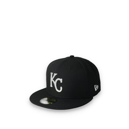 New Era Kansas City Royals Side Patch 2015 World Series 59Fifty Fitted Hat-Black/White
