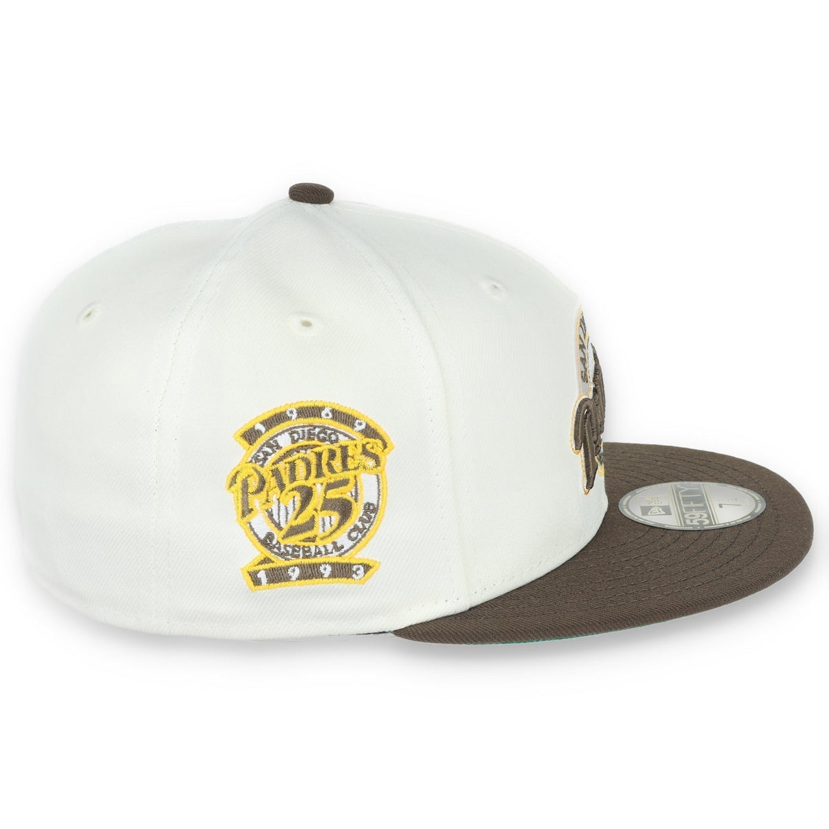 New Era San Diego Padres Patch 25TH ANNIVERSARY 59FIFTY Fitted Ivory Hat-1
