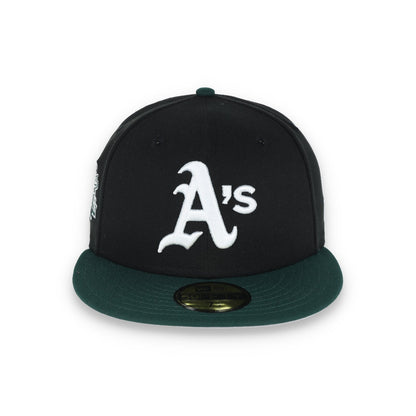 New Era Oakland Athletics 1989 World Series Patch 59FIFTY Fitted-Black/Dk Green
