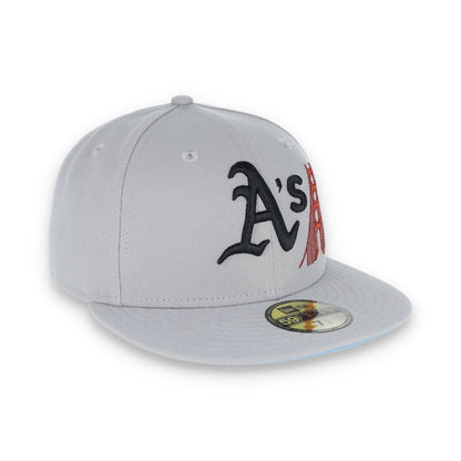 New Era Oakland Athletics Bay Bridge Patch 59FIFTY Fitted-Grey