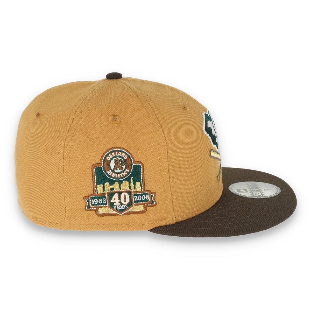 New Era Oakland Athletics 40th Anniversary Patch 59FIFTY Fitted-Panama Tan