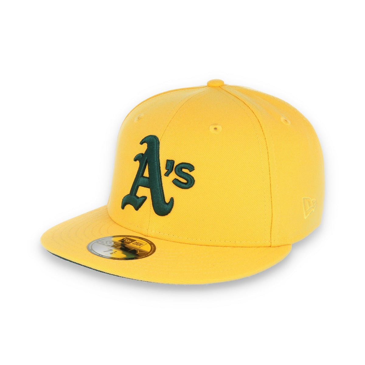 New Era Oakland Athletics 1989 Battle of the Bay Patch 59FIFTY Fitted-Yellow/Forest Green