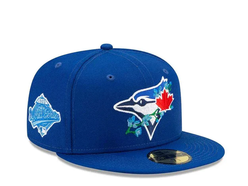 NEW ERA TORORNTO BLUE JAYS FLORAL SIDE PATCH BLOOM 59FIFTY FITTED HAT