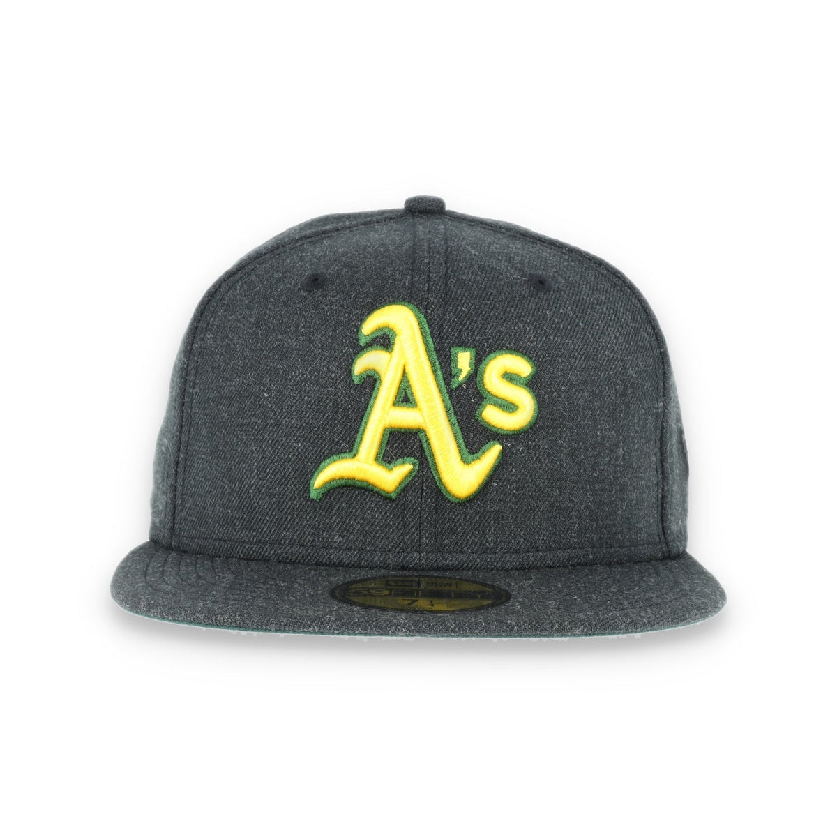 New Era 59Fifty Oakland Athletics CAP -BLACK HEATHER GOLD/ DARK GREEN