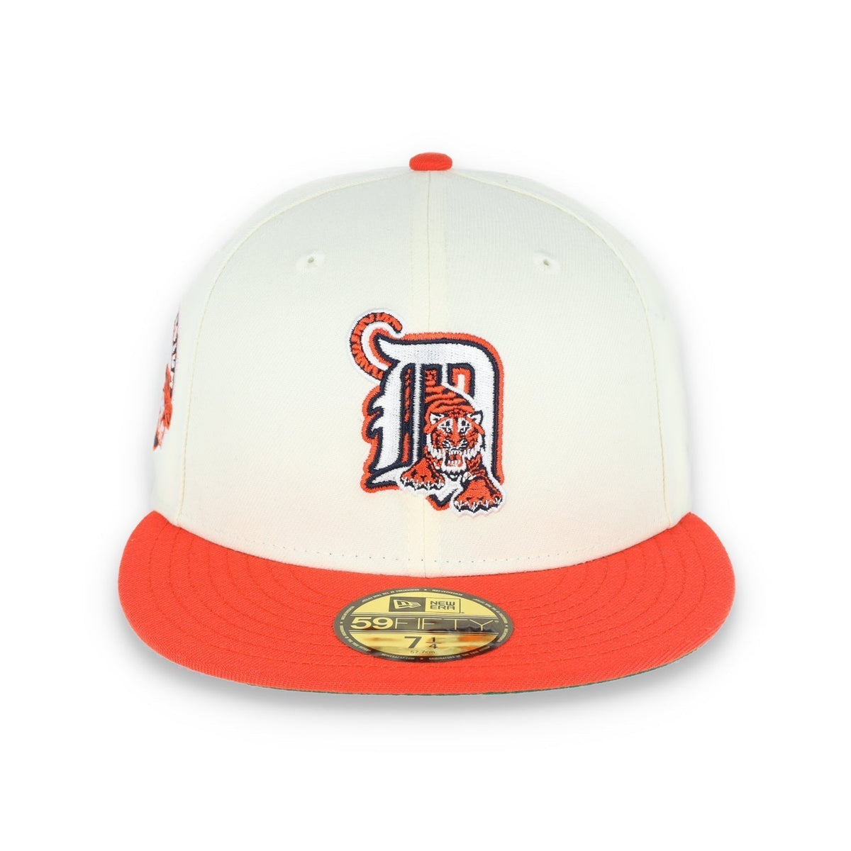 New Era Detroit Tigers Patch 59FIFTY Fitted Hat-Ivory