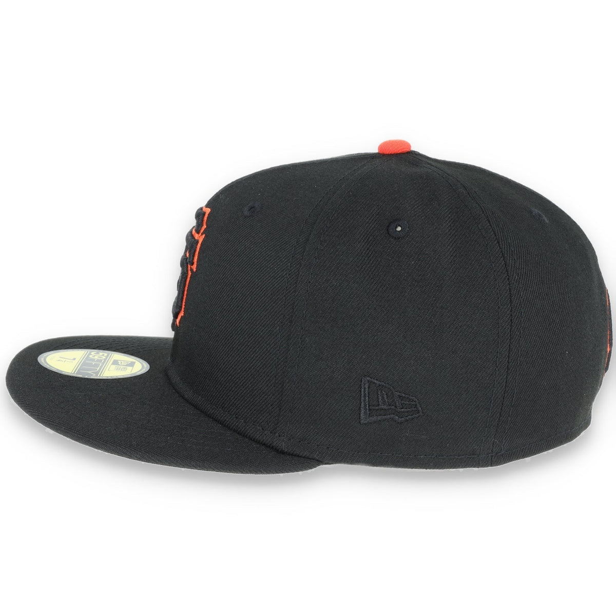 New Era San Francisco Giants Script BacK 59Fifty Fitted Hat - Black