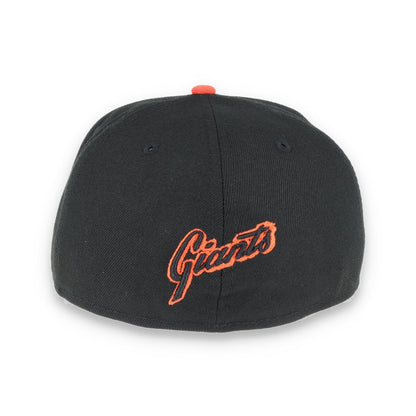 New Era San Francisco Giants Script BacK 59Fifty Fitted Hat - Black