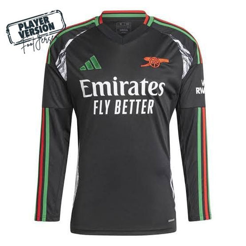 Arsenal Jugador Visitante Camiseta 2024/2025 Long Sleeve