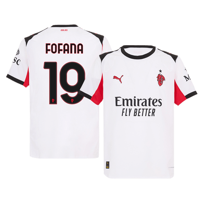 FOFANA #19 Mens AC Milan Away Jersey 2025/26 - Player Version (Slim Fit)