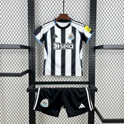 Kids Newcastle United Jersey 25/26 Home Football Kit Soccer Jersey