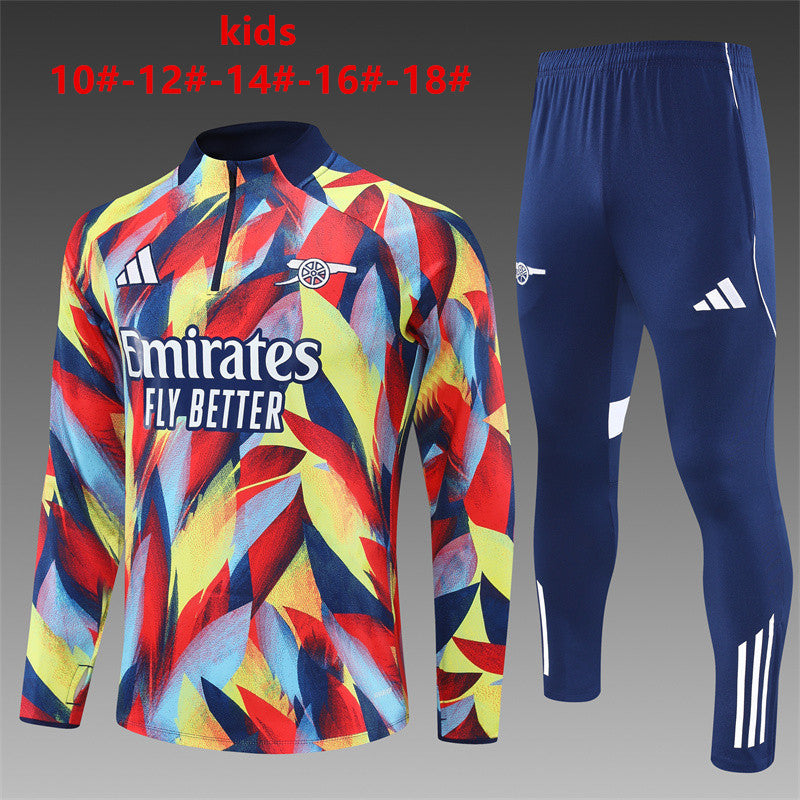 Kids Arsenal Training Tracksuits 25/26 Football Kit Soccer Jersey