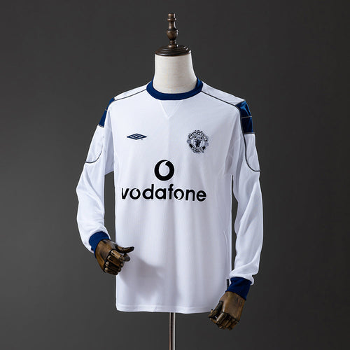 Manchester United Jersey 2000-01 Away Retro Kit Long Sleeve