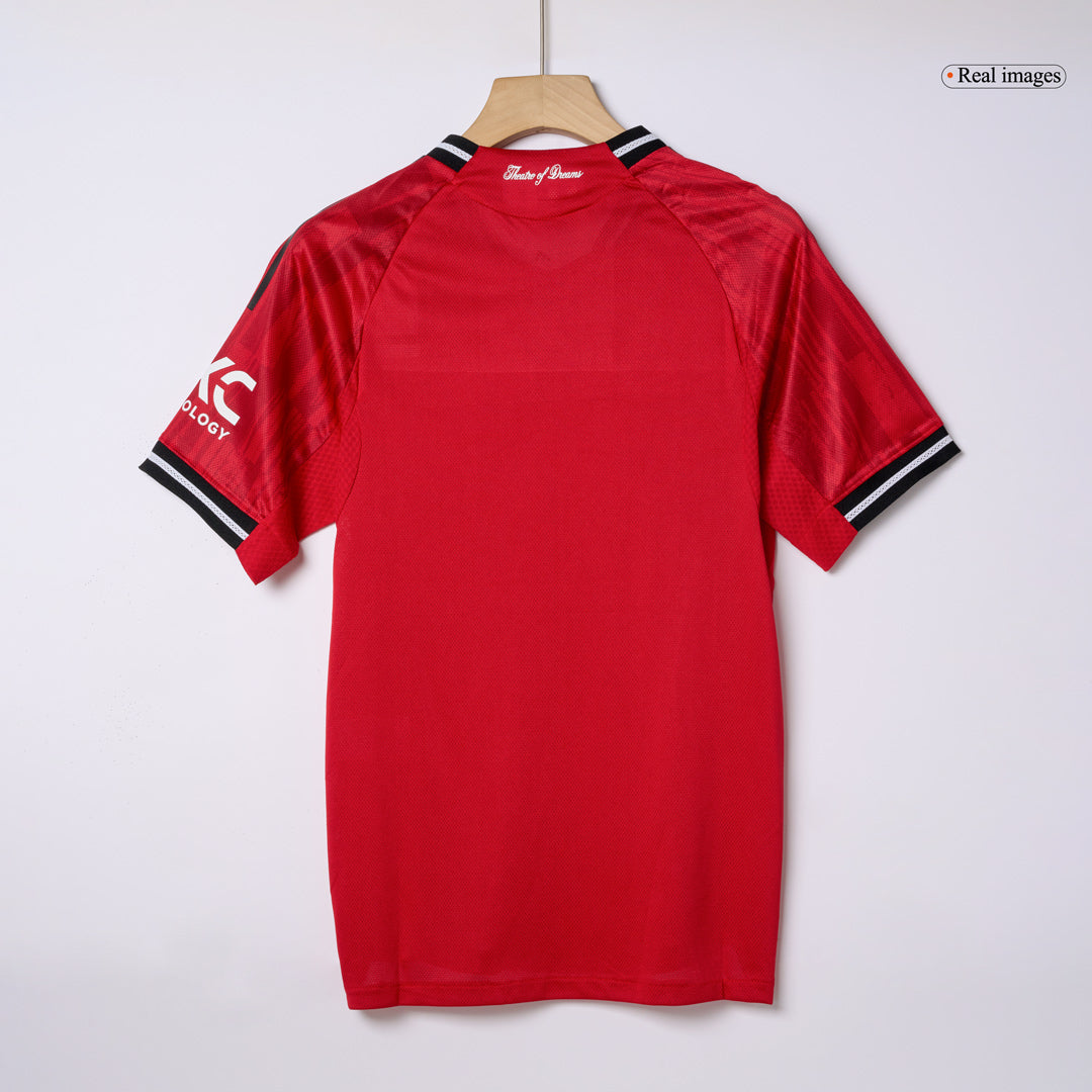 B.FERNANDES #8 Mens Manchester United Home Jersey 2025/26 - Player Version (Slim Fit)