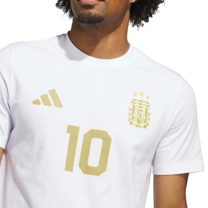 adidas 2026 Argentina Men's Messi Name And Number Tee